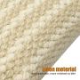 PET ARTIST 3 Handles Jute Bite Pillow 9.5'' 6.5''-Linen Tug Toy for Young Dogs