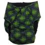 Barkerwear Dog Diapers - Made in USA - Green Double Dots Water-Resistant Premium Waterproof Dog Diaper, XS, Without Tail Hole for Incontinence, Housetraining and Dogs in Heat