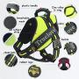 Creation Core Reflective Dog Vest Harness with Sturdy Handle and Removable Patches Comfy Soft Padded