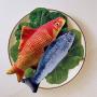 Cat Catnip Toys, 4 Pack Cat Fish Shape Interactive Toy, Simulation Plush Doll Toys, Pets Pillow Chew Bite Kick Supplies for Cat Pet Kitties Baby cat
