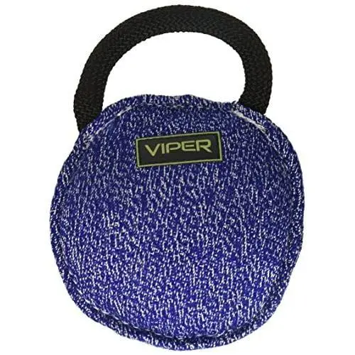 Viper Leather, Jute or Synthetic Linen Round Bite Pillow Tug Toy Reward for Adult Dogs and Puppies Viper Leather, Jute or Synthetic Linen Round Bite Pillow Tug Toy Reward for Adult Dogs and Puppies