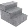 Made in USA Foldable Pet Steps/Stairs with CertiPUR-US Certified Foam for Dogs and Cats by Best Pet Supplies - Gray Linen Made in USA Foldable Pet Steps/Stairs with CertiPUR-US Certified Foam for Dogs and Cats by Best Pet Supplies - Gray Linen