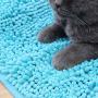 Weiba 13.77 31.49 Dog Towel Dog Shammy Ultra Absorbent Bath Chenille Towel with Hand Pockets,Pet Bathing Microfiber Quick Drying Bath Towel Cat Towel(M,Blue)