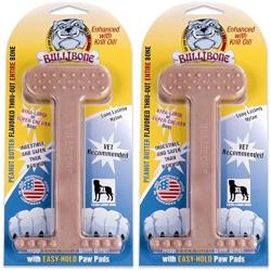 Bullibone Nylon Dog Chew Toy Nylon Bone - Improves Dental Hygiene, Easy to Grip Bottom, and Permeated with Flavor