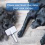 Pet Grooming Brush for Dogs & Cats with Long or Short Hair - Gently Removes Loose Undercoat, Mats, Tangled Hair - Your Dog & Cat Will Love with This Grooming Brush