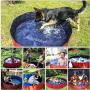 OSCREE Dog Pools for Large Dogs 63 Inch Foldable Dog Pool Portable pet Swimming Pool for Large Dogs