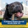 Bullibone Nylon Dog Chew Toy Nylon Bone - Improves Dental Hygiene, Easy to Grip Bottom, and Permeated with Flavor