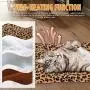 FLYSTAR Cat Bed Mat - Self Self Heating Warming Leopard Cute Cat Pad, Soft Flannel & Cotton, Support Machine Wash and Hand Wash, Comfortable Suitable for Small, Medium, Large Cats/Puppies