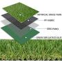 RoundLove Artificial Grass Turf, 4 Tone Synthetic Grass Patch Mat w/Drainage Holes, Lush & Hard Pet Turf Astroturf Rug, Fake Turf for Indoor & Outdoor Decor 24X20in