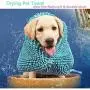 Fun2Us Pet Towel Ultra Absorbent Dog Drying Towel Microfiber Chenille Dog Bath Towel Hand Pockets Washable Quick Dry 35 x 60cm Fun2Us Pet Towel Ultra Absorbent Dog Drying Towel Microfiber Chenille Dog Bath Towel Hand Pockets Washable Quick Dry 35 x 60cm