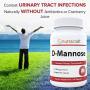 100% Pure D-Mannose Supplement - Combat Urinary Tract Infections & Support Bladder Health - 1500mg Per Serve - No Preservatives or Gluten - Made in The USA - 90 Vegetarian Capsules