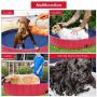 pedy Dog Swimming Pool with Brush, Collapsible Pet Bath Pool Foldable Bathing Tub Kiddie Pool for Dogs Cats and Kids