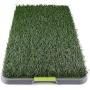 Dog Grass Pee Pad Potty - Artificial Grass Patch for Dogs - Pet Litter Box Training Pads Best for Puppy Indoor Turf - Fresh Fake Porch Lawn Toilet Mat Bathroom Tray - Doggie Trainer Balcony Patio Mats