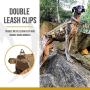 OneTigris Tactical Dog Training Vest Harness with Mesh Padding and Two Handles (Coyote Brown - Upgraded Version, L / 49cm)