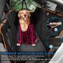 Lantoo Dog Seat Cover, Large Back Seat Pet Seat Cover Hammock for Cars, Trucks, SUVs with Nonslip Backing, Side Flaps, Waterproof, Soft