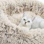 Made4Pets Dog Bed Comfortable Donut Cuddler Round Pet Bed Ultra Soft Machine Washable for Dogs,Upgrade Version