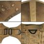 ZJDU Tactical Dog Harness and Dog Tactical Vest Leash Set, with Handles & Metal Buckle,for Large Medium Dogs, MOLLE Vest for Service & Training Military