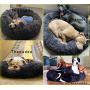Thanaddo Calming Dog Cat Bed 202840 for Large Medium Small Dog Cat Plush Soft Cuddler Round Pet Nest Orthopedic Relief & Improved Sleeping