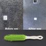 Pasuwisma 2 Pcs Silicone Car Pet Hair Remove Brush, Car and Auto Bedding Blankets Carpets Detailing Brush for Hair Removal, Pet Rubber Massage and Remover for Dog and Cat Hair, Blue and Green
