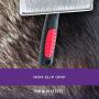 Ryans Pet Supplies Paw Brothers Flat Slicker Brush for Dogs, Medium, 3.5 in x 1.625 in