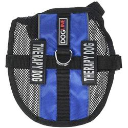 Dogline MaxAire Vest Therapy Dog Removable Patch Adjustable Harness Reflective for Puppies Small Medium and Large Dogs