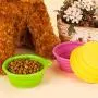 YOBY Collapsible Dog Cat Travel Bowl, 3-Packs Foldable Expandable Food Grade Silicone Dish for Pet Portable Food Water Feeding Container, Small to Medium Dogs Yellow Green Purple Free Carabiner YOBY Collapsible Dog Cat Travel Bowl, 3-Packs Foldable Expandable Food Grade Silicone Dish for Pet Portable Food Water Feeding Container, Small to Medium Dogs Yellow Green Purple Free Carabiner