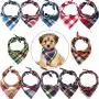 12 Pieces Dog Bandanas - Triangle Dog Scarf, Washable Reversible Printing, Bibs Dog Kerchief Set, Suitable for Small or Medium-Sized Cat and Dog Pets 12 Pieces Dog Bandanas - Triangle Dog Scarf, Washable Reversible Printing, Bibs Dog Kerchief Set, Suitable for Small or Medium-Sized Cat and Dog Pets
