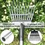 LUFFWELL Dog Pooper Scooper, Extra Large Metal Aluminum Tray Rake and Spade Poop Scoop Set, Adjustable Steel Stainless Long Handle for Heavy Duty, Great for Pet Waste Removal Lawns, Gravel