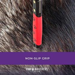 Ryans Pet Supplies Paw Brothers 32-Blade Double Wide Undercoat Rake for Dogs, Extra Fine