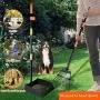 TNELTUEB Extra Large Metal Pooper Scooper, Dog Poop Scoopers Tray and Rake Set for Large and Small Dogs, Adjustable Long Handle, Great for Grass, Gravel, Dirt