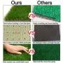 Oiyeefo Artificial Pet Pee Grass Mat for Puppy, Pet Turf Fake Grass Replacement Pad for Dog Potty Training, Indoor and Outdoor - 2 Packs (18'' x 23'')