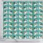 Paws With Attitude Toy Fox Terrier Dog Hearts Pattern Print Shower Curtains Paws With Attitude Toy Fox Terrier Dog Hearts Pattern Print Shower Curtains