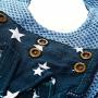 BroBear Pet Stars Vest Mesh Harness and Leash Set Blue for Cats & Small Dogs Blue