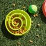 Juvale 2-Pack Interactive Spiral Dog Bowl, Slow Feeder Pet Dish to Stop Bloat, Pink and Green