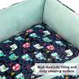 Hollypet Pet Bed for Small Medium Dog and Cat Plush Rectangle Nest Puppy Sleeping Bag Cushion, Owl