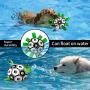 Dog Soccer Ball Toy, Interactive Dog Toys Soccer Ball with Grab Tabs ,Water Dog Toy for Large Medium Small Breeds,Durable Outdoor Herding Jolly Ball Toy for Dog Present Gift