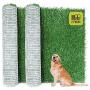 Dog Grass Pad, 2-Pack Portable Grass Pee Pads for Dogs Washable Professional Dog Grass Mat Training Grass Pee Pad for Indoor Outdoor Porches Apartments and Grass Turf Mat Replacement (18''x28'')