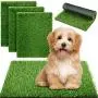Weewooday 4 Pieces Dog Grass Pee Pads Artificial Dog Grass Mat Dog Artificial Turf Mat Pet Grass Rug Replacement Puppy Potty Trainer Fake Mat with Drainage Holes for Dogs Indoors Outdoors Weewooday 4 Pieces Dog Grass Pee Pads Artificial Dog Grass Mat Dog Artificial Turf Mat Pet Grass Rug Replacement Puppy Potty Trainer Fake Mat with Drainage Holes for Dogs Indoors Outdoors