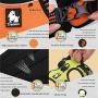 Creation Core Reflective Nylon Dog Harness and Training Leash Set Padded Durable Adjustable