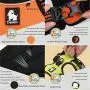 Creation Core Reflective Nylon Dog Harness and Training Leash Set Padded Durable Adjustable Creation Core Reflective Nylon Dog Harness and Training Leash Set Padded Durable Adjustable
