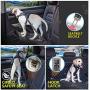 XIRGS Dog Seat Belt, Upgrade 2 in 1 Latch Bar Attachment Dog Car Seatbelt Metal Buckle Elastic Buffered Reflective Nylon Belt Tether 2 Pack Pet Safety Seat-Belt Universal Vehicle Seatbelt