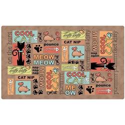 Drymate Pet Placemat, Dog Food Mat or Cat Food Mat - (Made from Recycled Fibers, Machine Washable) 100% Phthalate and BPA Free