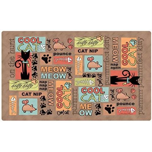 Drymate Pet Placemat, Dog Food Mat or Cat Food Mat - (Made from Recycled Fibers, Machine Washable) 100% Phthalate and BPA Free