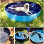 Foldable Dog Swimming Pool Collapsible Pet Pool Bathing Tub Kiddie Pool for Dogs Cats and Kids