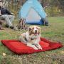 Kurgo Waterproof Dog Bed, Outdoor Bed for Dogs |Portable Bed Roll for Pets, Travel |Hiking, Camping, Wander Loft Dog Bed |Chili Red (Large), Loft Travel Bed, Large