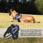 Orinci Reflective Dog Harness，Easy On and Off Pet Vest Harness Breathable Adjustable Pet Vest with Handle for Outdoor Walking-No More Pulling or Tugging（Blue，S