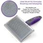Hertzko Slicker Brush for Dogs and Cats Pet Grooming Dematting Brush Easily Removes Mats, Tangles, and Loose Fur from The Pet’s Coat