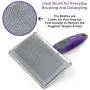 Hertzko Slicker Brush for Dogs and Cats Pet Grooming Dematting Brush Easily Removes Mats, Tangles, and Loose Fur from The Pet’s Coat Hertzko Slicker Brush for Dogs and Cats Pet Grooming Dematting Brush Easily Removes Mats, Tangles, and Loose Fur from The Pet’s Coat