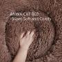 ANWA Cat Bed for Indoor Cats, Self Warming Cat Bed Washable