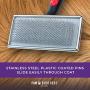 Ryans Pet Supplies Paw Brothers Flat Slicker Brush for Dogs, Stainless Steel Pins, 4.5 x 2 inches, Large